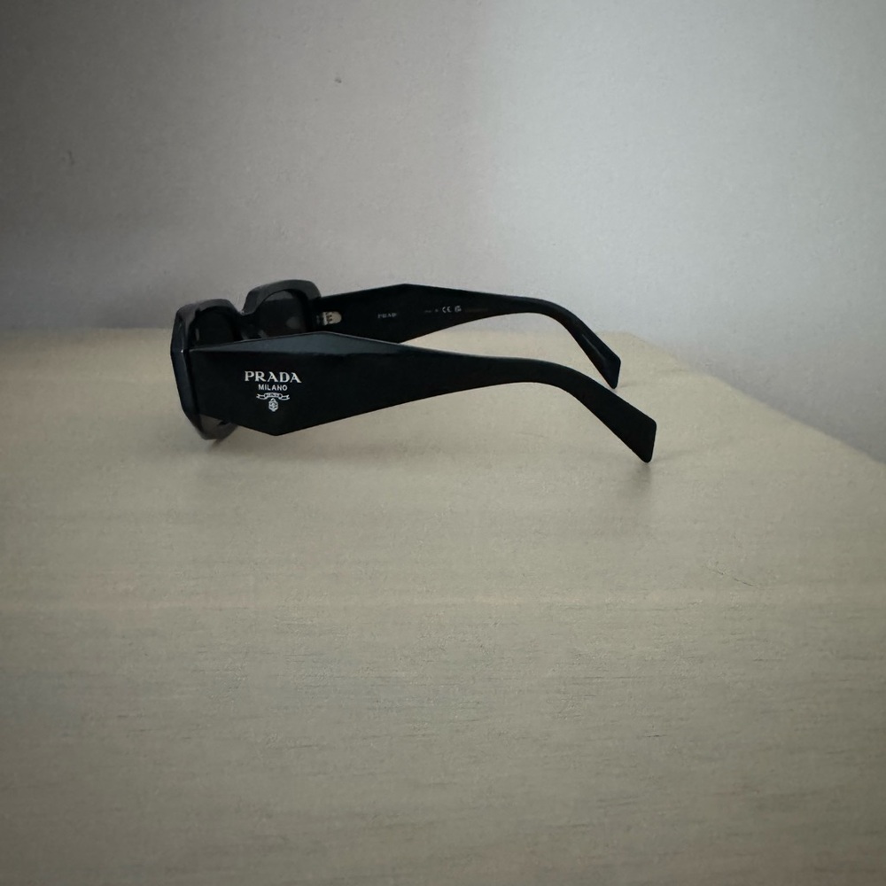 Prada Black Rectangular Sunglasses - image 4